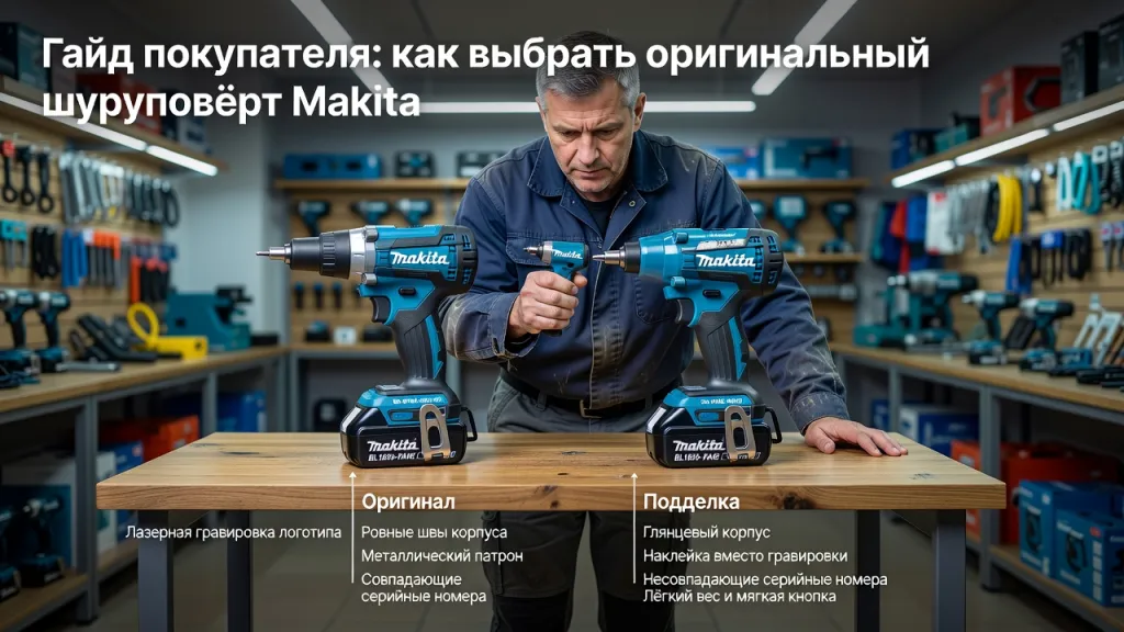 Гайд покупателя: как выбрать оригинальный шуруповёрт Makita